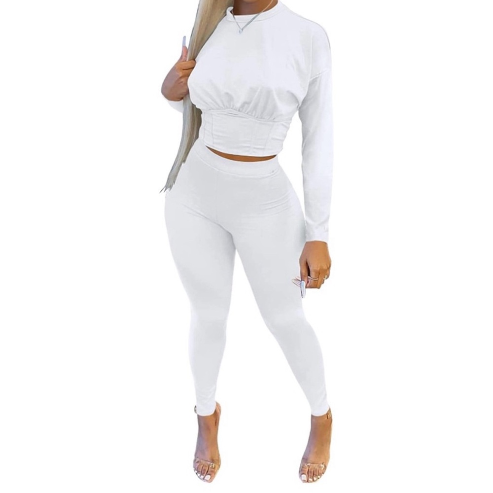 Solid Color 2 Piece Outfits for Women